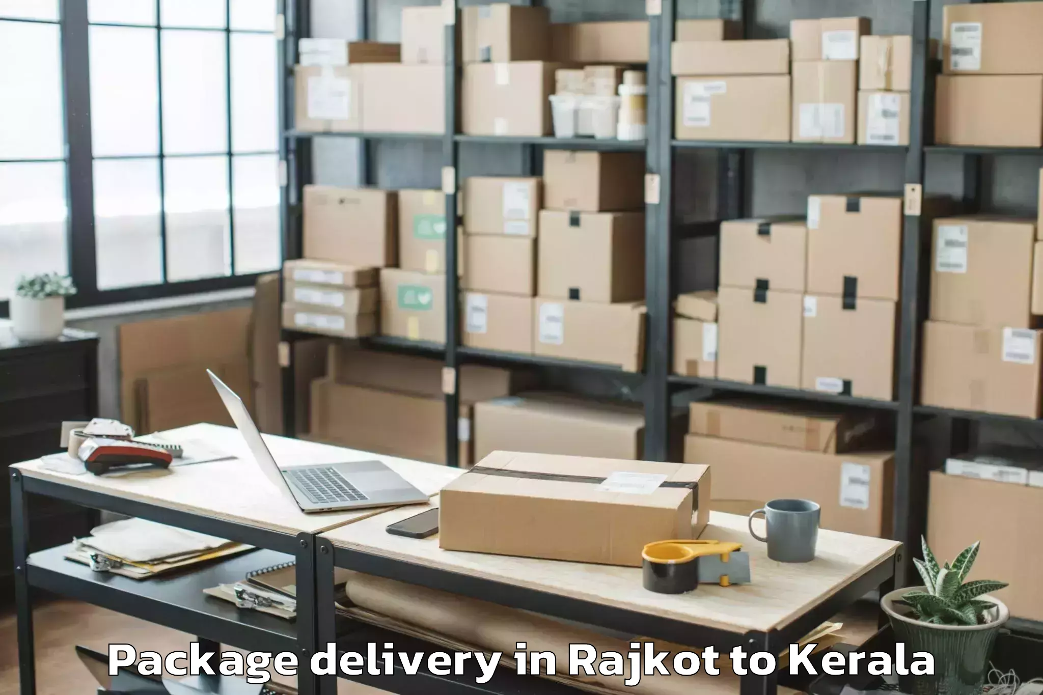 Top Rajkot to Azhikode Package Delivery Available